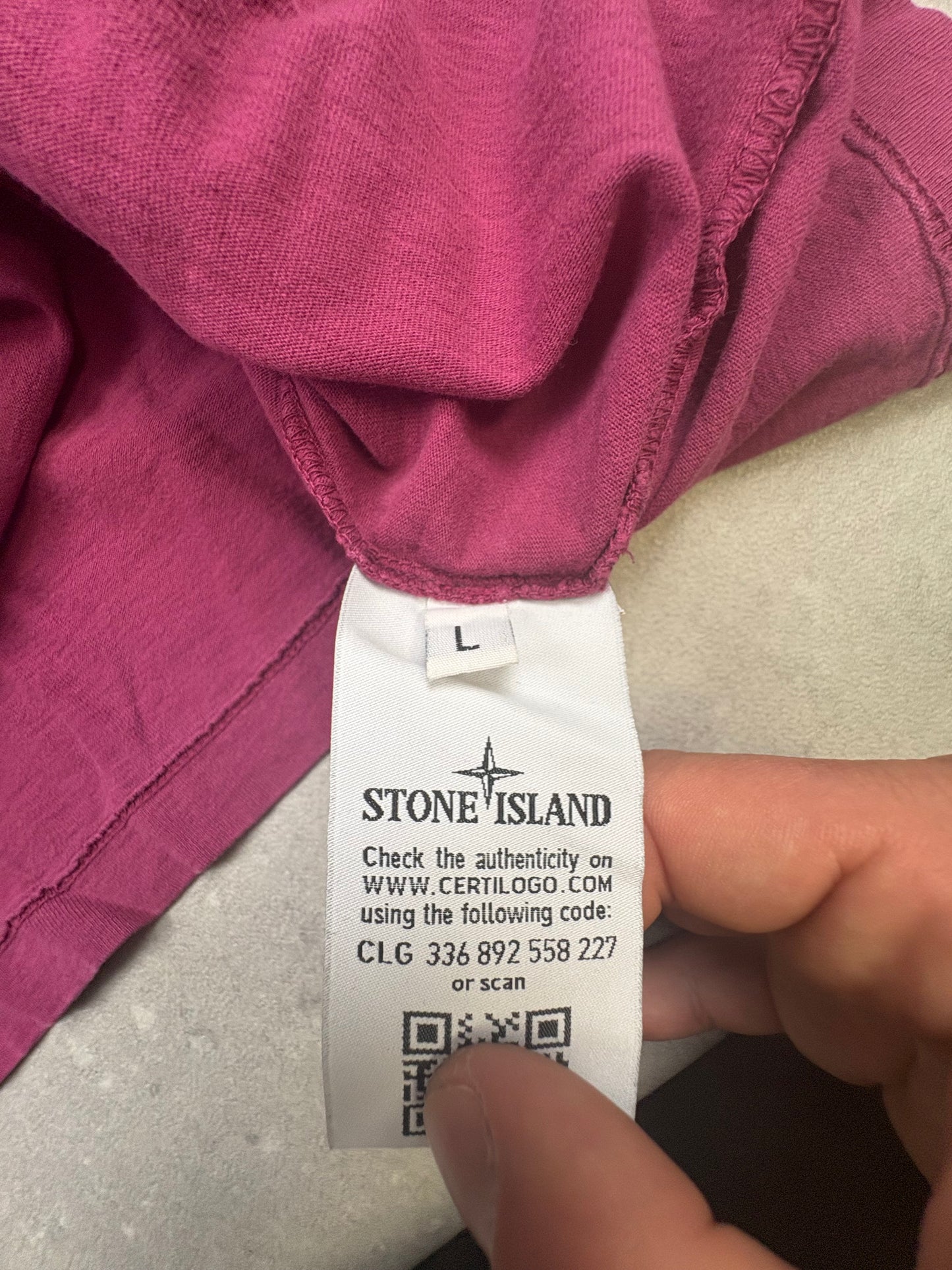 Stone Island Longsleeve Logo Patch (L)