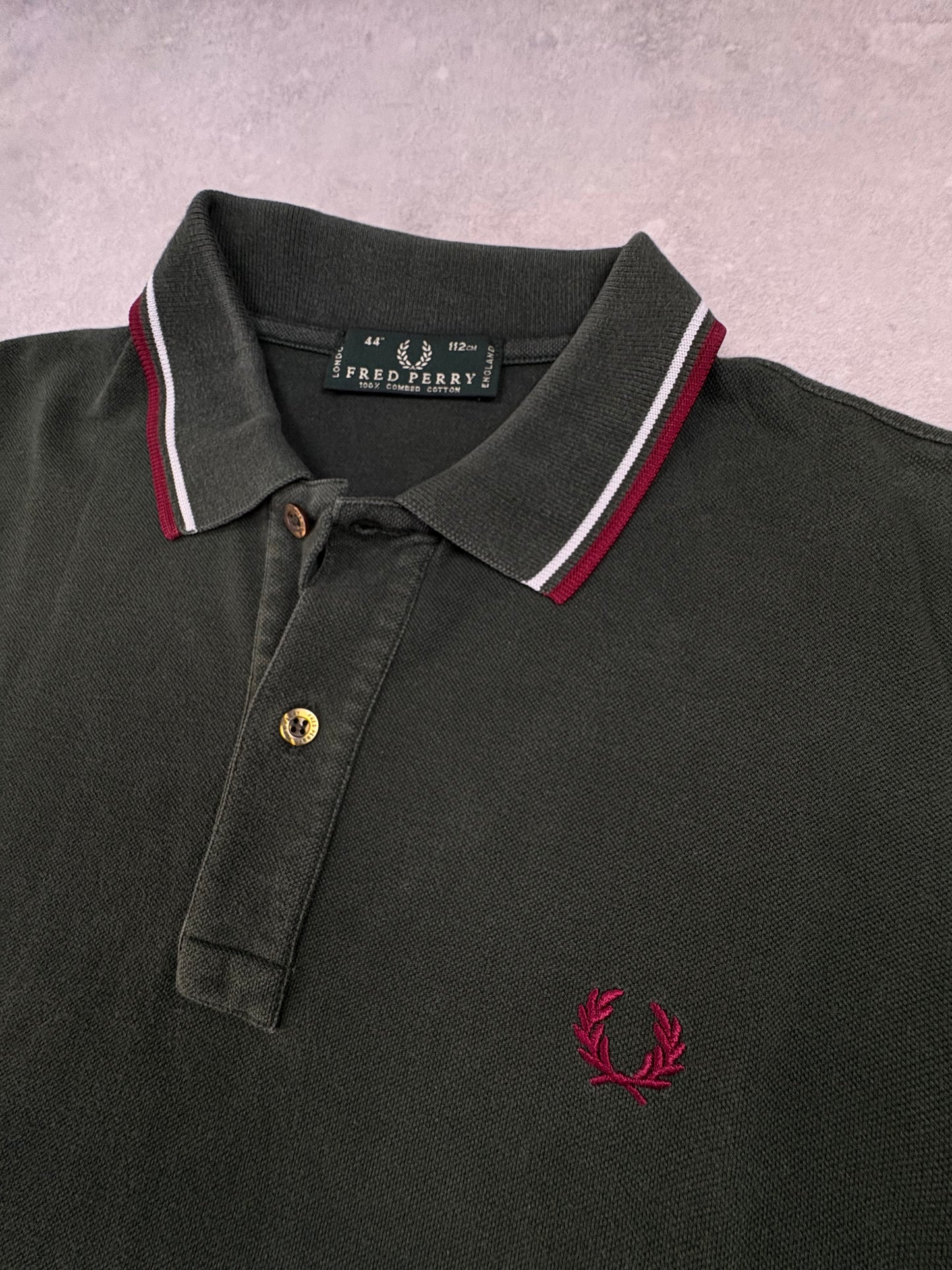 Fred Perry Langarm Poloshirt (L)